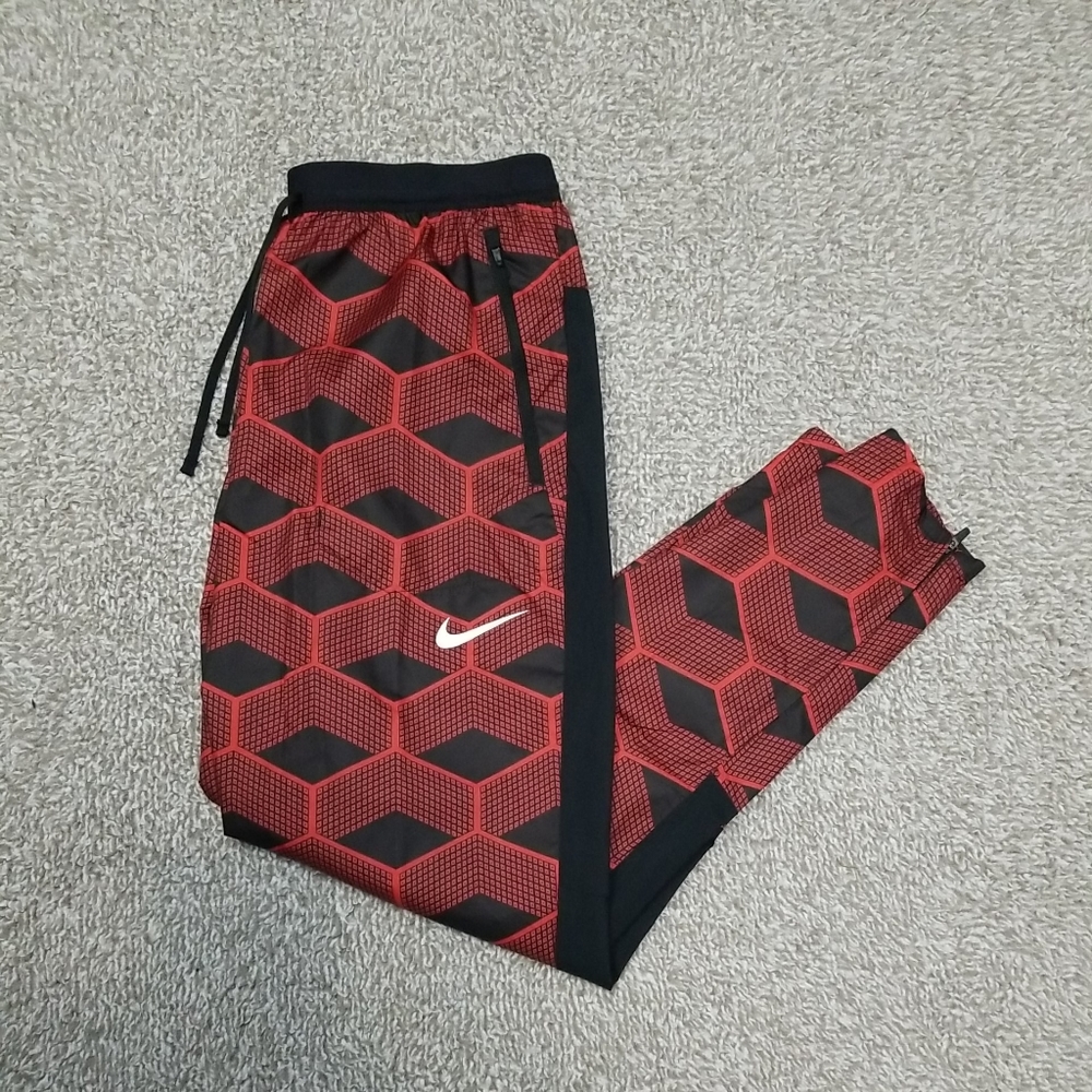 Nike Shield Run Team Kenya Running Pants Size Small Unisex Black Red CV0398-673